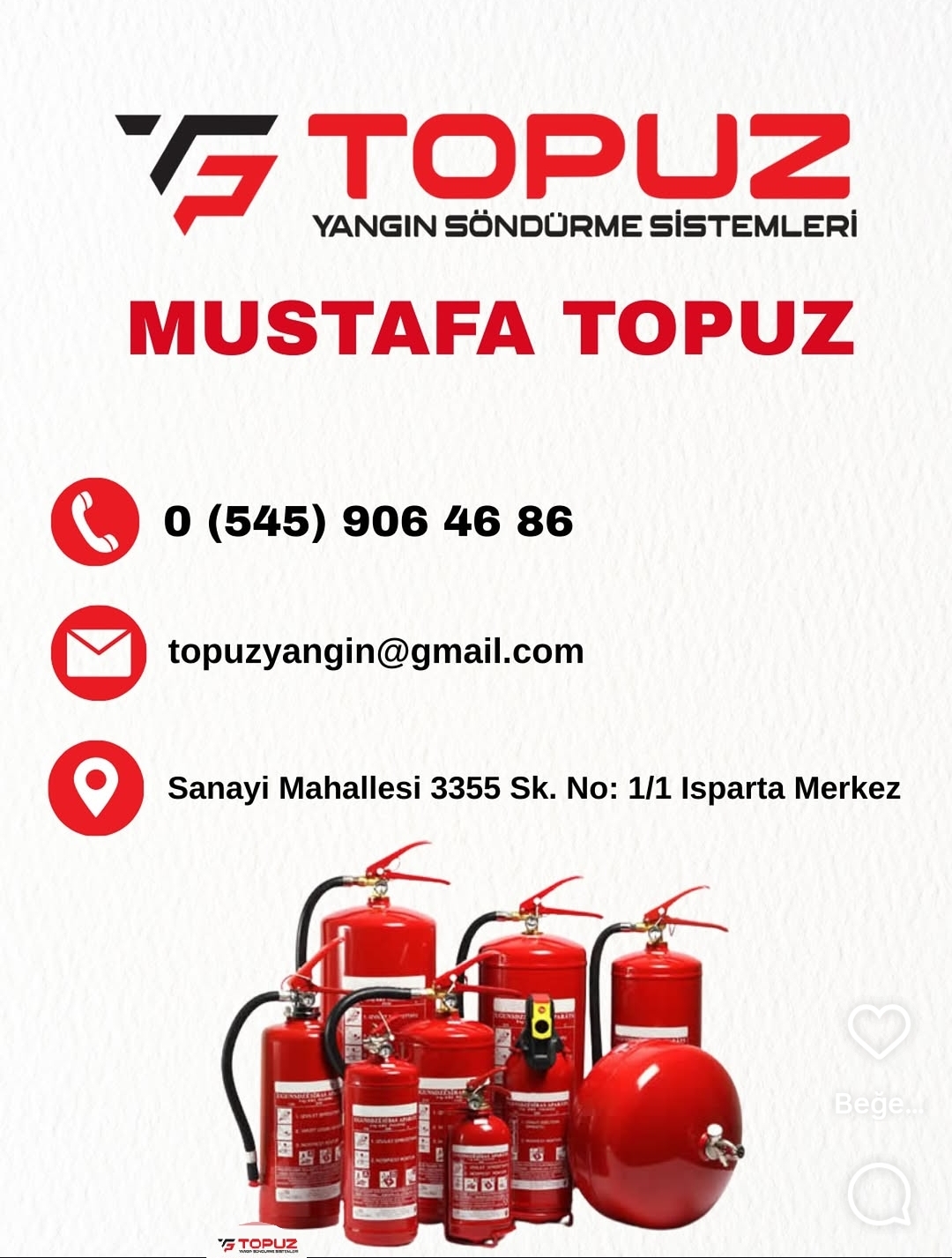 Topuz yangın söndürme ve yangın güvenlik sistemleri