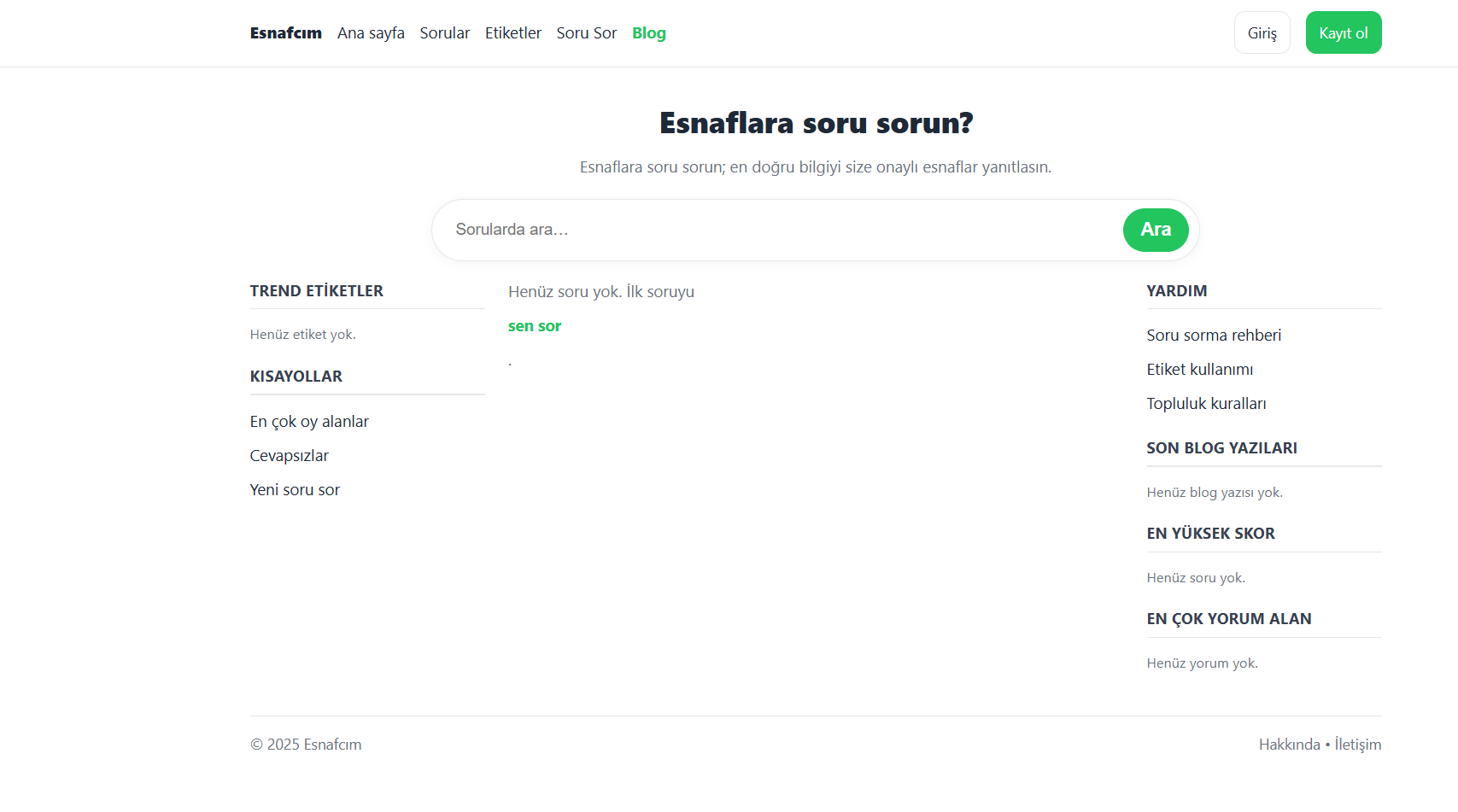 Esnaflara Soru Sorun, Güvenilir Cevap Alın!